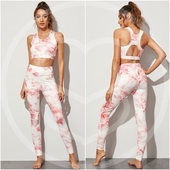Tie dye Work out leggings Set - Picture 1 of 2